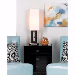 360 Lighting Floating Rectangle Modern Table Lamp 30" Tall Black Metal Open Frame White Fabric Box Shade For Bedroom Living Room Bedside Nightstand 13 360 Lighting Floating Rectangle Modern Table Lamp 30" Tall Black Metal Open Frame White Fabric Box Shade For Bedroom Living Room Bedside Nightstand -Home Decor GUEST bc833856 be0b 40a8 a477 cb279adafaa8