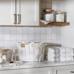 Wire & Fabric Laundry Hamper Sour Cream - Hearth & Hand™ With Magnolia 10 Wire & Fabric Laundry Hamper Sour Cream - Hearth & Hand™ With Magnolia -Home Decor GUEST bd1a9ff9 9efb 4e55 9efa 921125c2aa2d