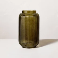 Ribbed Glass Jug Vase Dark Green - Hearth & Hand™ With Magnolia -Home Decor GUEST bddfea06 0cdf 4e99 9686 d59b3e8abd18