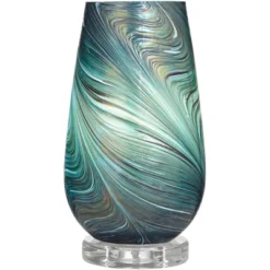 360 Lighting Carmen Modern Coastal Accent Table Lamps 12 1/2" High Set Of 2 Green Art Glass Shade For Bedroom Bedside Nightstand Office 14 360 Lighting Carmen Modern Coastal Accent Table Lamps 12 1/2" High Set Of 2 Green Art Glass Shade For Bedroom Bedside Nightstand Office -Home Decor GUEST beb1cd8b e3eb 40ee 80e2 b74c369dda15