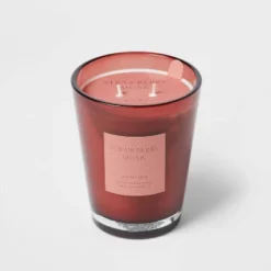 Colored Vase Glass With Dustcover Strawberry Musk Candle Red - Threshold™ 15 Colored Vase Glass With Dustcover Strawberry Musk Candle Red - Threshold™ -Home Decor GUEST bff6ffbf c36a 4e82 a556 ba31fee10532