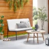 Cushioned Metal Outdoor Loveseat - Cream/Black - Hearth & Hand™ With Magnolia -Home Decor GUEST c074e5b3 bc98 4771 9864 5adad9b1fef2