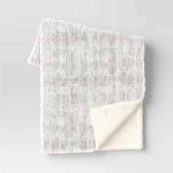 Tipped Snow Leopard Faux Fur Reversible Throw Blanket - Threshold™ 12 Tipped Snow Leopard Faux Fur Reversible Throw Blanket - Threshold™ -Home Decor GUEST c303768f cfca 4ae0 bbca c059d0efc6f0