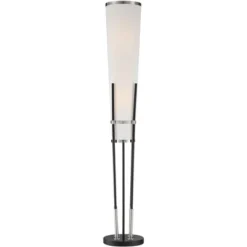 Possini Euro Design Flute Modern Torchiere Floor Lamp 64" Tall Satin Black Brushed Nickel White Linen Shade For Living Room Bedroom Office House Home 15 Possini Euro Design Flute Modern Torchiere Floor Lamp 64" Tall Satin Black Brushed Nickel White Linen Shade For Living Room Bedroom Office House Home -Home Decor GUEST c56dd1f3 c98f 40da 9933 1867b845c526