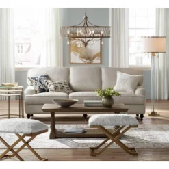 Possini Euro Design Cadence Modern Floor Lamp Standing 62" Tall Crystal Glass Column Satin Brass Linen Drum Shade For Living Room Bedroom Office House 16 Possini Euro Design Cadence Modern Floor Lamp Standing 62" Tall Crystal Glass Column Satin Brass Linen Drum Shade For Living Room Bedroom Office House -Home Decor GUEST c62cd808 99b9 4503 8d86 d6b999d99f7c