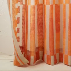 1pc Sheer Ophelia Printed Burnout Window Curtain Panel Orange - Opalhouse™ Designed With Jungalow™ 7 1pc Sheer Ophelia Printed Burnout Window Curtain Panel Orange - Opalhouse™ Designed With Jungalow™ -Home Decor GUEST c637609a 3c1b 4fce 9385 33c74a0c5173