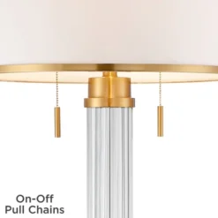 Possini Euro Design Cadence Modern Floor Lamp Standing 62" Tall Crystal Glass Column Satin Brass Linen Drum Shade For Living Room Bedroom Office House 13 Possini Euro Design Cadence Modern Floor Lamp Standing 62" Tall Crystal Glass Column Satin Brass Linen Drum Shade For Living Room Bedroom Office House -Home Decor GUEST ca16b7ce 07a6 4449 89e6 d12a22ac27f0