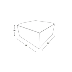 Boucle Upholstered Square Cocktail Ottoman - Hearth & Hand™ With Magnolia -Home Decor GUEST cac2a5ad 90c7 4834 b200 227480e1f0ed