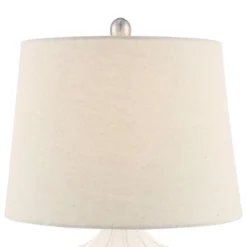 360 Lighting Ellen 21" High Sculptured Small Mid Century Modern Coastal Accent Table Lamp White Ceramic Single Living Room Bedroom Bedside Nightstand 12 360 Lighting Ellen 21" High Sculptured Small Mid Century Modern Coastal Accent Table Lamp White Ceramic Single Living Room Bedroom Bedside Nightstand -Home Decor GUEST cb12c2d0 0e18 4b78 806a 3099ae6635b1