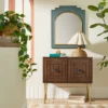 24" X 30" Wood And Brass Wall Mirror Blue - Opalhouse™ Designed With Jungalow™ 1 24" X 30" Wood And Brass Wall Mirror Blue - Opalhouse™ Designed With Jungalow™ -Home Decor GUEST cb96163c 8169 4317 ba73 7b186591eed2