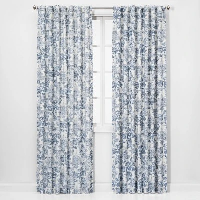 1pc Light Filtering Charade Floral Window Curtain Panel - Threshold™ 3 1pc Light Filtering Charade Floral Window Curtain Panel - Threshold™