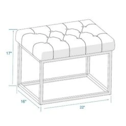 Trubeck Tufted Metal Base Ottoman Faux Leather - Threshold™ 11 Trubeck Tufted Metal Base Ottoman Faux Leather - Threshold™ -Home Decor GUEST d17719f8 668a 4aa2 a474 ca4180dd0d04