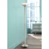 Possini Euro Design Metro Modern Torchiere Floor Lamp 71" Tall Brushed Nickel Frosted White Acrylic Shade For Living Room Reading Bedroom Office House -Home Decor GUEST d235b570 bbb3 4ca0 9e69 97a9aa9b3fb6