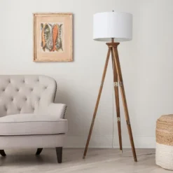 Oak Wood Tripod Floor Lamp Dark Brown - Threshold™ 14 Oak Wood Tripod Floor Lamp Dark Brown - Threshold™ -Home Decor GUEST d3917c30 06bc 4e53 8f5b 79284decaeb6