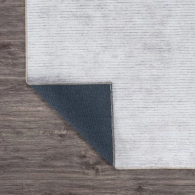 World Rug Gallery Contemporary Distressed Stripe Machine Washable Area Rug 5 World Rug Gallery Contemporary Distressed Stripe Machine Washable Area Rug - Image 3