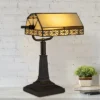 Hastings Home Tiffany Style Bankers LED Desk Lamp – 16" High, Dark Brown 1 Hastings Home Tiffany Style Bankers LED Desk Lamp – 16" High, Dark Brown -Home Decor GUEST e093c69c e6d4 4837 8039 f9be9ce37045
