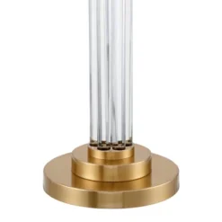Possini Euro Design Cadence Modern Floor Lamp Standing 62" Tall Crystal Glass Column Satin Brass Linen Drum Shade For Living Room Bedroom Office House 14 Possini Euro Design Cadence Modern Floor Lamp Standing 62" Tall Crystal Glass Column Satin Brass Linen Drum Shade For Living Room Bedroom Office House -Home Decor GUEST e576c843 92ff 47da 8801 a1d6d6f1dbe0