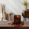 9oz Lidded Amber Glass Jar Crackling Wooden Wick Sandalwood And Smoke Candle - Threshold™ -Home Decor GUEST e5f76fa4 d7bf 43bc a457 7d37137c20a8