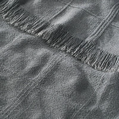 Textured Grid Lines Dobby Throw Blanket - Hearth & Hand™ With Magnolia 5 Textured Grid Lines Dobby Throw Blanket - Hearth & Hand™ With Magnolia - Image 3