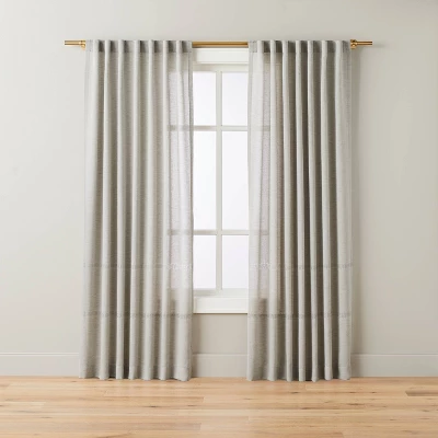 Lace Insert Sheer Curtain Panel - Hearth & Hand™ With Magnolia 5 Lace Insert Sheer Curtain Panel - Hearth & Hand™ With Magnolia - Image 3