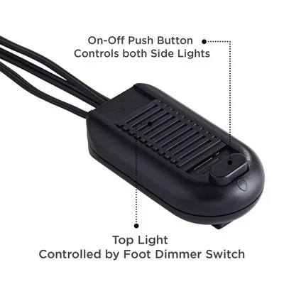 Franklin Iron Works Rustic Farmhouse Mission Torchiere Floor Lamp 71 1/2" Tall Roman Bronze 3-Light Frosted Champagne Amber Glass For Living Room 7 Franklin Iron Works Rustic Farmhouse Mission Torchiere Floor Lamp 71 1/2" Tall Roman Bronze 3-Light Frosted Champagne Amber Glass For Living Room - Image 5