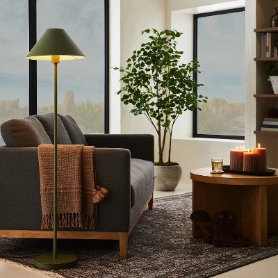 Stick Metal Floor Lamp Green Iron (Includes LED Light Bulb) - Threshold™ Designed With Studio McGee 4 Stick Metal Floor Lamp Green Iron (Includes LED Light Bulb) - Threshold™ Designed With Studio McGee - Image 2
