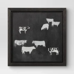 (Set Of 2) 12" X 12" Cow Collection II Framed Wall Canvases - Threshold™ -Home Decor GUEST eba1d89c 78cc 4c5b 8c67 3a03cc2b6c22