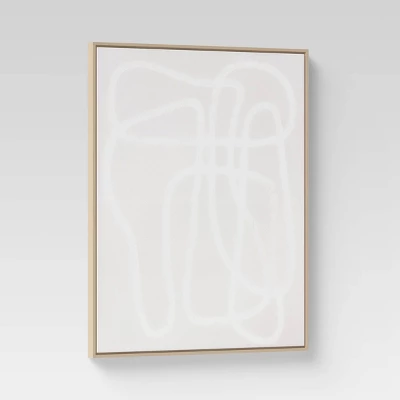 (Set Of 2) 24" X 30" Line Drawing Wall Canvases Gray/White - Threshold™ 6 (Set Of 2) 24" X 30" Line Drawing Wall Canvases Gray/White - Threshold™ - Image 4