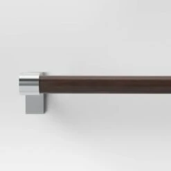 Dark Faux Wood Curtain Rod Nickel - Threshold™ 9 Dark Faux Wood Curtain Rod Nickel - Threshold™ -Home Decor GUEST f65030f0 7be0 425c 96b7 548c0d49cc46