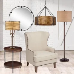 Possini Euro Design Garth Modern Floor Lamp Standing 63 1/2" Tall Oil Rubbed Bronze Burlap Fabric Drum Shade For Living Room Bedroom Office House Home 15 Possini Euro Design Garth Modern Floor Lamp Standing 63 1/2" Tall Oil Rubbed Bronze Burlap Fabric Drum Shade For Living Room Bedroom Office House Home -Home Decor GUEST f7aee0b5 d8b0 4591 86dc 4e13eb09dde3