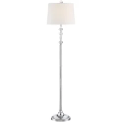 360 Lighting Montrose Modern Floor Lamps 61" Tall Set Of 2 Polished Steel Crystal Glass White Fabric Drum Shade For Living Room Bedroom Office House 12 360 Lighting Montrose Modern Floor Lamps 61" Tall Set Of 2 Polished Steel Crystal Glass White Fabric Drum Shade For Living Room Bedroom Office House -Home Decor GUEST f9c3eb11 eaf0 467e 8016 22b7d808d8df