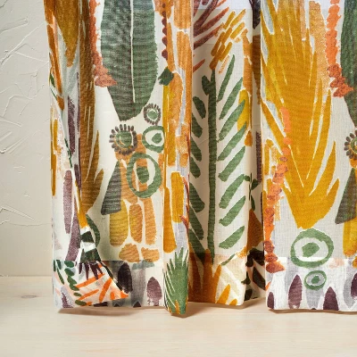 1pc Sheer Burnout Window Curtain Panel - Opalhouse™ Designed With Jungalow™ 4 1pc Sheer Burnout Window Curtain Panel - Opalhouse™ Designed With Jungalow™ - Image 2