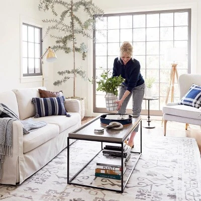 Oak Wood Tripod Floor Lamp Dark Brown - Threshold™ 11 Oak Wood Tripod Floor Lamp Dark Brown - Threshold™ - Image 9