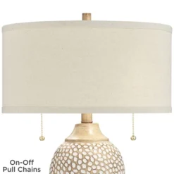360 Lighting Cody Rustic Farmhouse Table Lamps 24 1/2" High Set Of 2 Beige Textured Pebble Drum Shade For Bedroom Living Room Bedside Nightstand House 11 360 Lighting Cody Rustic Farmhouse Table Lamps 24 1/2" High Set Of 2 Beige Textured Pebble Drum Shade For Bedroom Living Room Bedside Nightstand House -Home Decor GUEST fe339dad 0f61 4231 8832 00b402973e9f