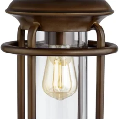 Franklin Iron Works Andreas Industrial Table Lamp 26" High Brown Metal With Nightlight LED And USB Charging Port Oatmeal Shade For Living Room Desk 12 Franklin Iron Works Andreas Industrial Table Lamp 26" High Brown Metal With Nightlight LED And USB Charging Port Oatmeal Shade For Living Room Desk -Home Decor GUEST ff266ca9 dba5 4542 8acd 1d5d696cd6f5